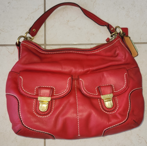 Coach Handbags - Coach red leather purse
